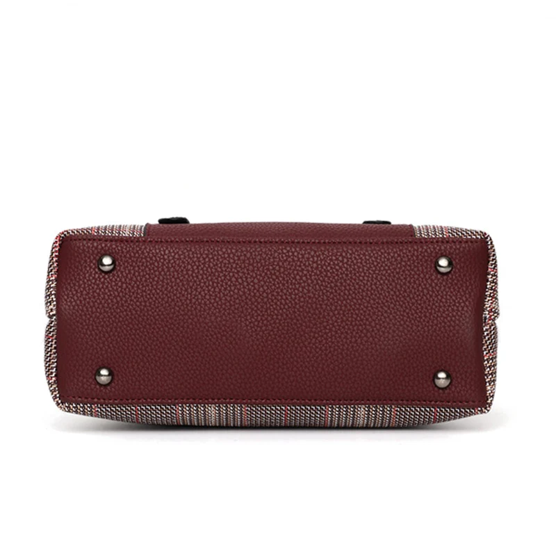 Women Leather Lattice Handbag Female Hairball Crossbody Shoulder Bags Lady Fashion Messenger Tote Top-Handle Purse Sac SS7256 (4)