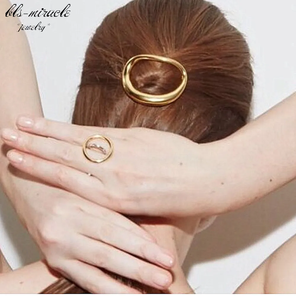 

bls-miracle Hot Newest fashion alloy gold color geometry headwear best gift for women girl HA-120