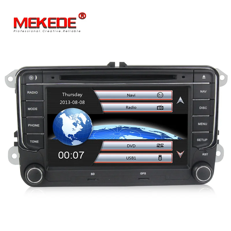 Best free shipping Original frame  car DVD Player For VW/Volkswagen/SAGITAR/JATTA/POLO/BORA/GOLF V Navigation With GPS BT Radio Maps 1