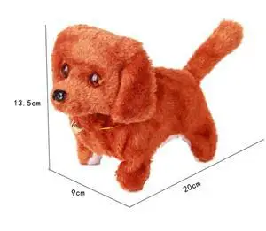 

1PCS Hot Selling New Fashion Walking Barking Toy High Quality Funny Electric Short Floss Dog Toys Electric Dog Moving Dog