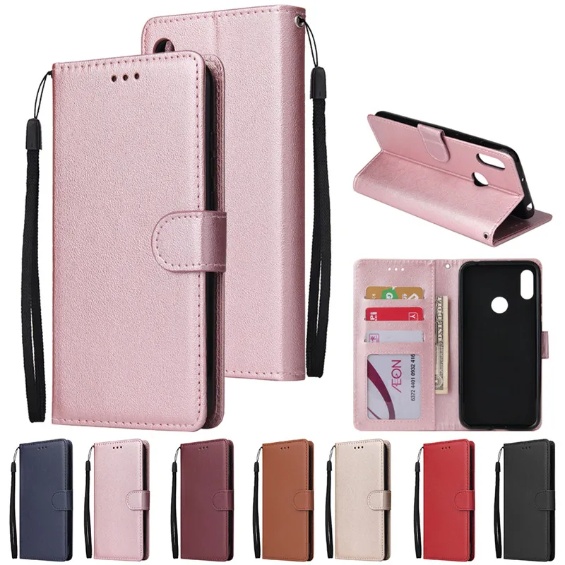 

Huawei Y6 2019 Leather Case on for Coque Huawei Y6 2019 MRD-LX1F Y6 Pro Y 6 2019 Cover Classic Style Flip Wallet Phone Cases