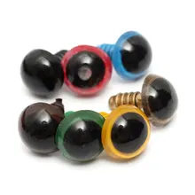 80Pcs 40Pairs 10mm Color Mix Plastic Chic Safety Eyes DIY For Teddy Bear Stuffed font b