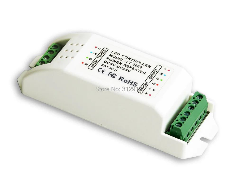 

LT-3060;LED CV Power Repeater(amplifier);DC5-24V input;5A*3CH output