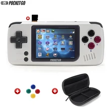 Игровая консоль, PocketGo, игровая консоль в стиле ретро, портативная, 2,4 дюймовый экран, портативные детские игровые плееры с картой памяти