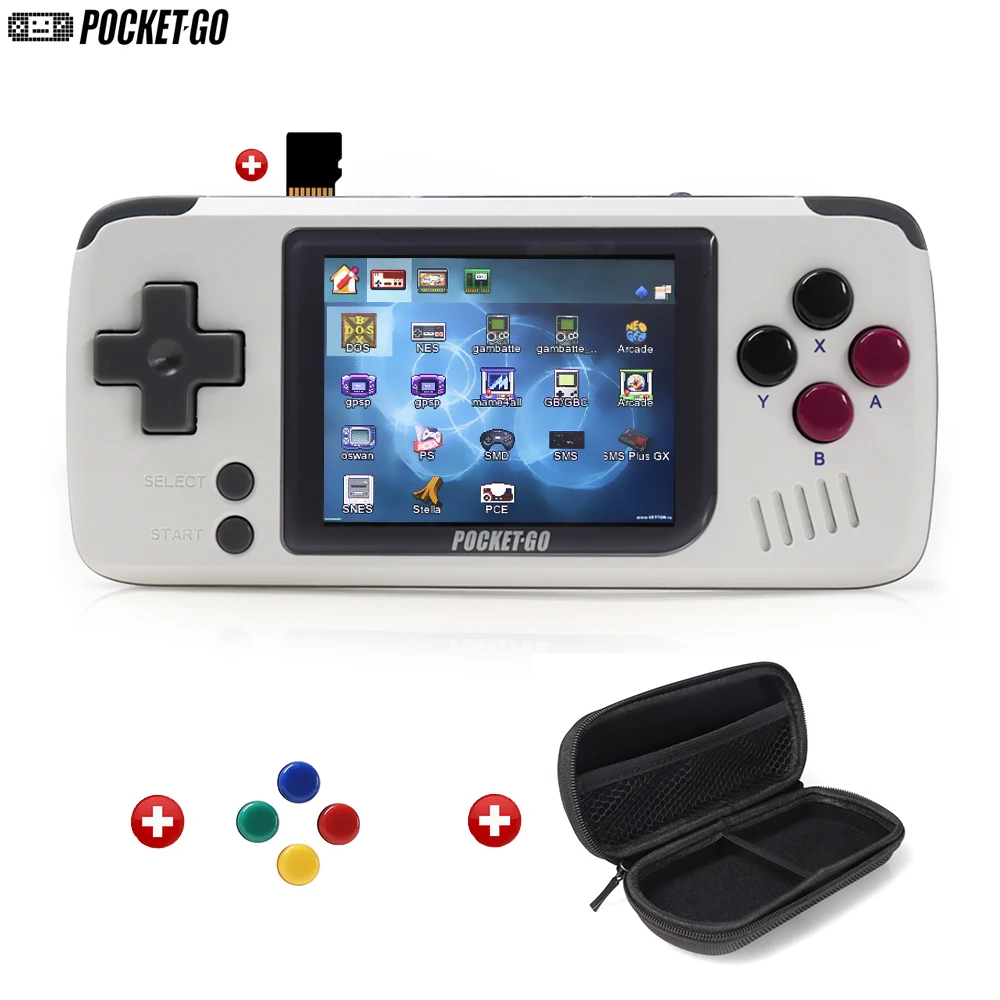 Game Console,PocketGo,Video Game Console Retro Handheld, 2.4inch screen portable children game players with memory card