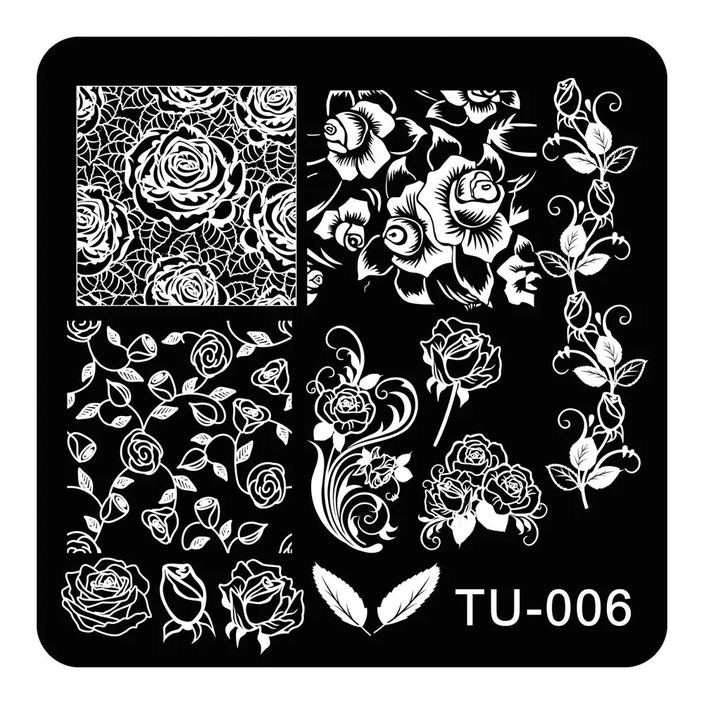 Nail Art Stamp Stamping Image Plate Polish Print Manicure Nail Design ...