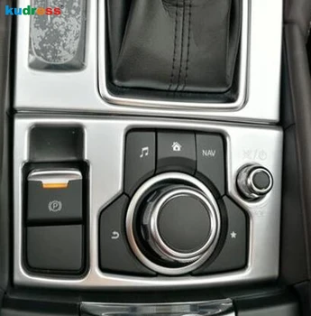 

For Mazda 6 M6 Atenza 2017 Left Hand Driver ABS Matte Car Interior Electronic Handbrake Button Frame Cover Styling Sticker Trim