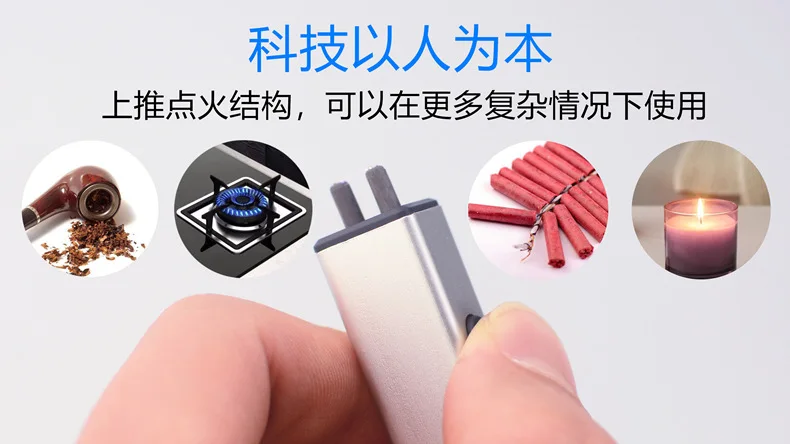 Креативные перезаряжаемые тонкие мини портативные электрические зажигалки USB ветрозащитные беспламенные сигары электронная зарядка прикуриватель