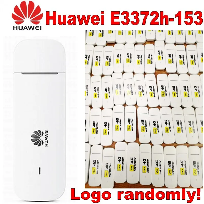 Лот из 100 штук разблокированный huawei E3372 E3372s-153 E3372h-153 4G LTE ключ USB Stick Datacard модем PK E3272