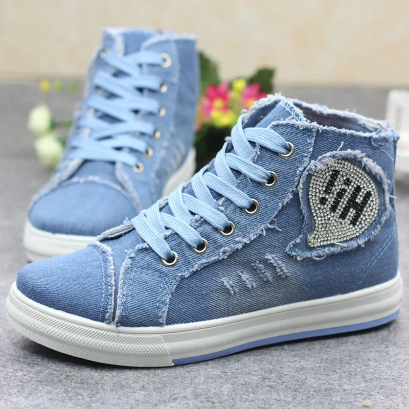 Высокое качество дамы парусиновые туфли 2017 мода высокая чтобы помочь ковбойские