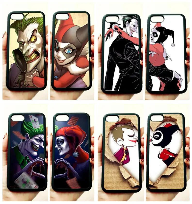 

BFF Mr. joker and harley couple love soft edge phone cases for apple iPhone x 5s SE 6 6s plus 7 7plus 8 8plus XR XS MAX case