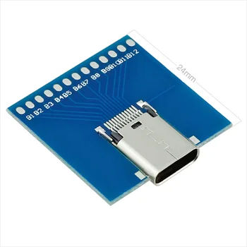 

50pcs/lot USB3.1 Type-C female testing mother batch production test plate