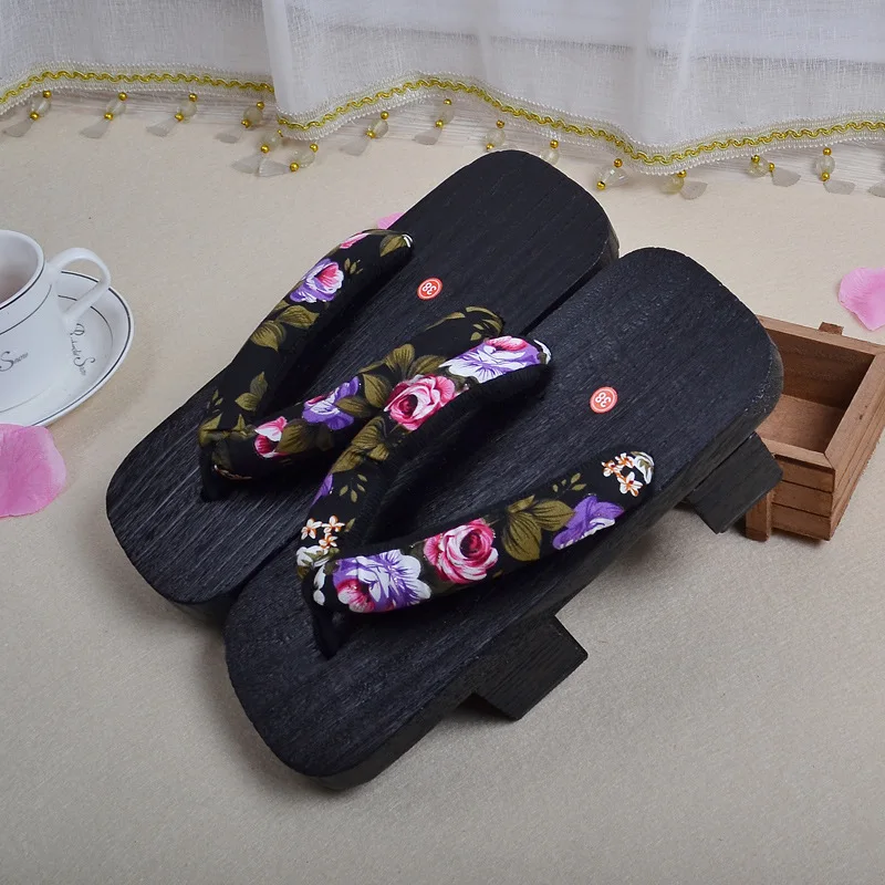 Летние сандалии унисекс легкие на платформе Мужские шлёпанцы деревянный плот повседневные шлёпанцы летние цветочные шлёпанцы