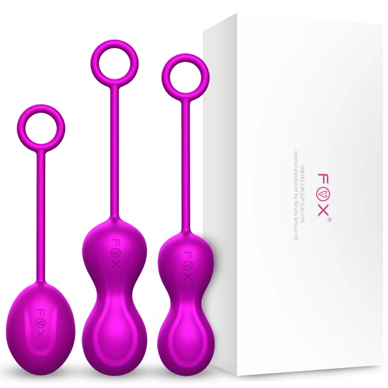 FOX Vaginal Tighten Exercise ball Machine Safe Silicone Smart Ball Kegel Balls Gaginal Muscle Trainer Sex Toys for Women