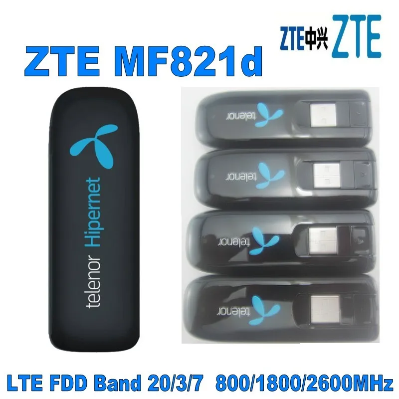 Разблокированный zte MF821d с антенной 100 Мбит/с 4G LTE мобильный широкополосный модем