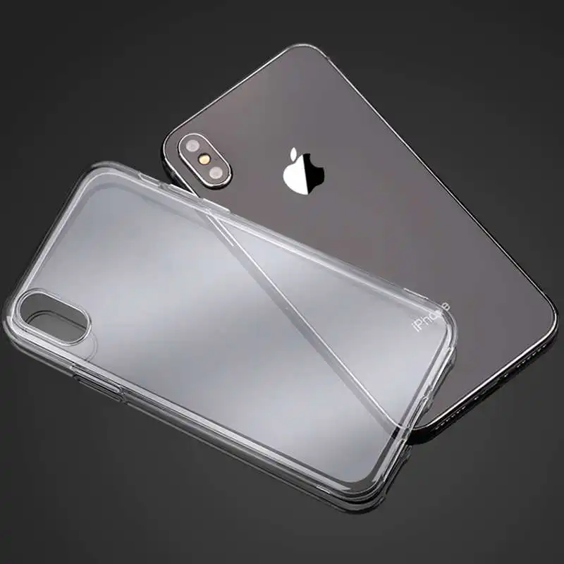 

For fundas iphone 8plus silicon clear soft Cover transparent Cover Phone Case For Iphone 6 S 7 8 Plus 5 5S X XS Max XR Cases
