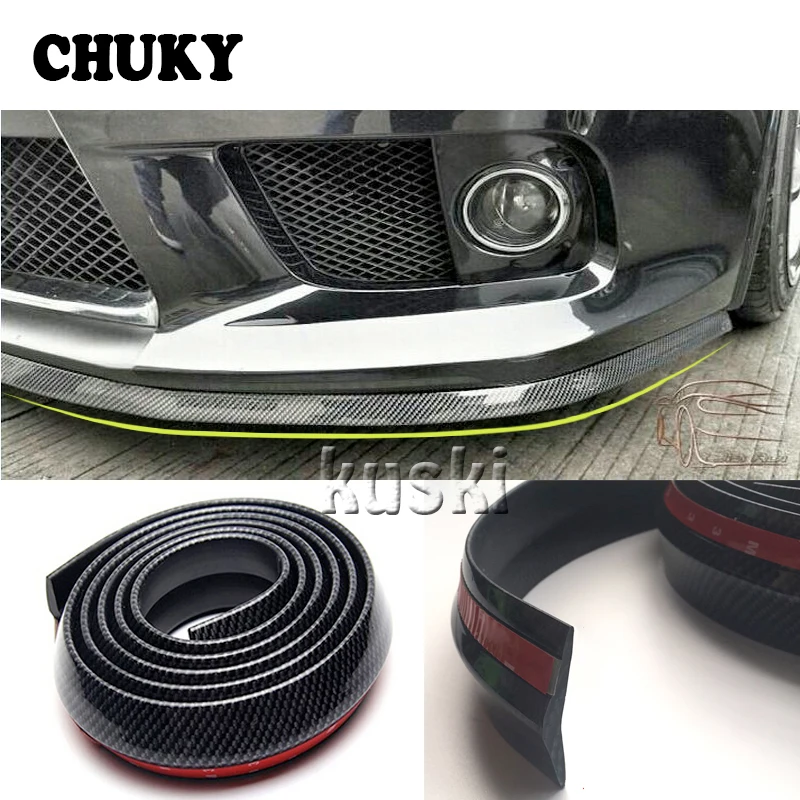 

Car Stickers 2.5m Car Front Chin Spoiler Rubber Strip For Kia Ceed Rio 3 4 Cerato Sportage 2018 Sorento Lada granta vesta priora