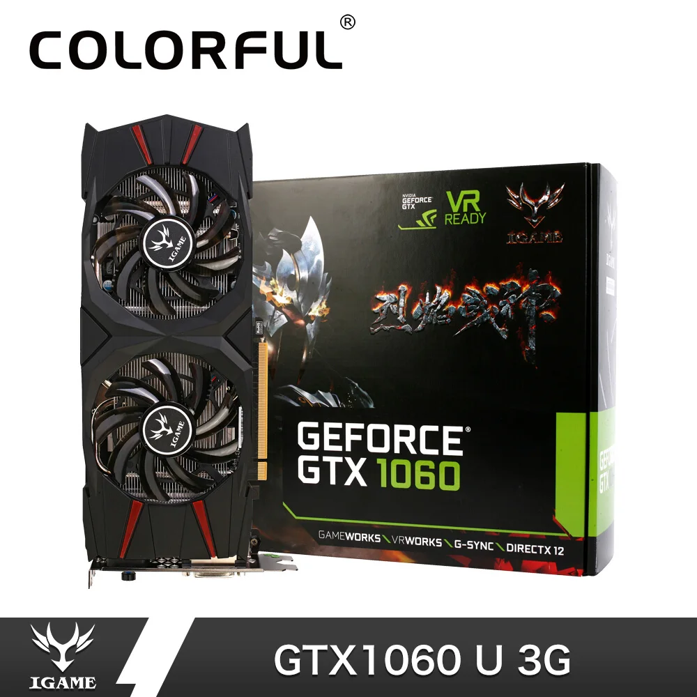 Colorful iGame GTX1060 U 3G Video Graphics Card Boost