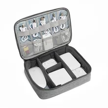 Accessories Carry Bag Gadget Bag Travel Cable Case Electronics Organiser for ipad/Chargers/Cables/Powerbank/Hard Drive