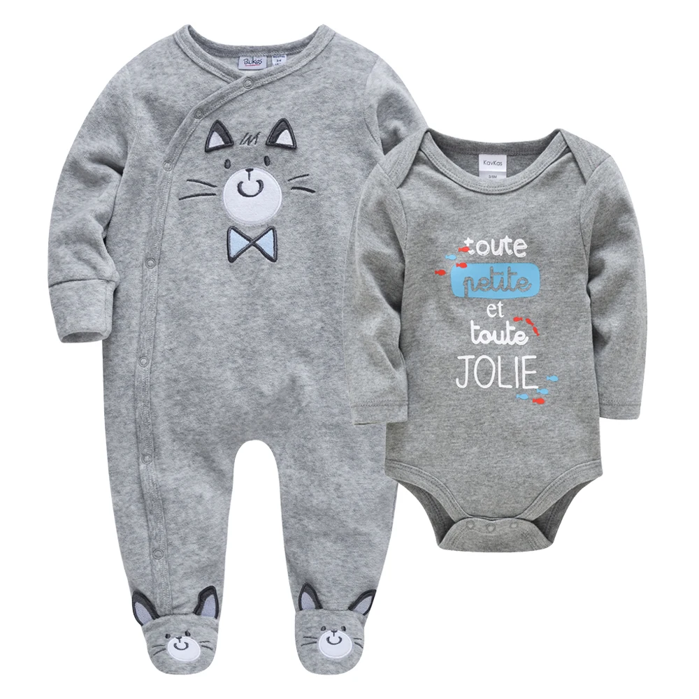 Летний комбинезон для новорожденных девочек, roupa de bebe, Хлопковая пижама с длинными рукавами, 2 предмета Помесячные ползунки, одежда для малышей 0-12 лет