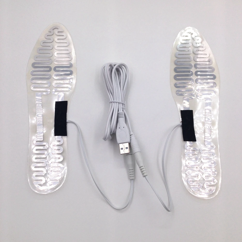 

5V USB Heated Insoles Heated Foot Warmer Insoles, Winter Outdoor Sports Ski Heating Insoles Keep Warm for Men Women Shoes L 23cm