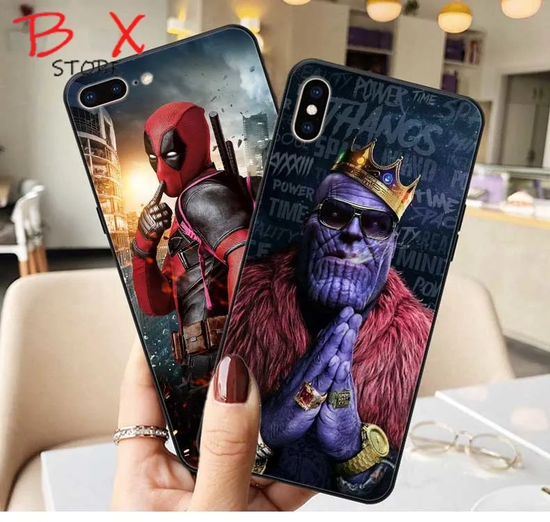 

Comics Iron Man Spider-Man joker Batman Soft TPU Cover Phone Case for iPhone X SE 5 5S 6 6S Plus 7 8 Plus XR XS MAX
