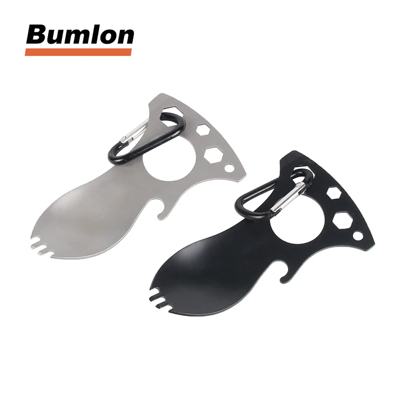 

Camping Equipment Tableware Picnic Portable Multi Tool EDC Gear Spoon Spork Fork Bottle Opener Screwdriver Wrenches 21-0011