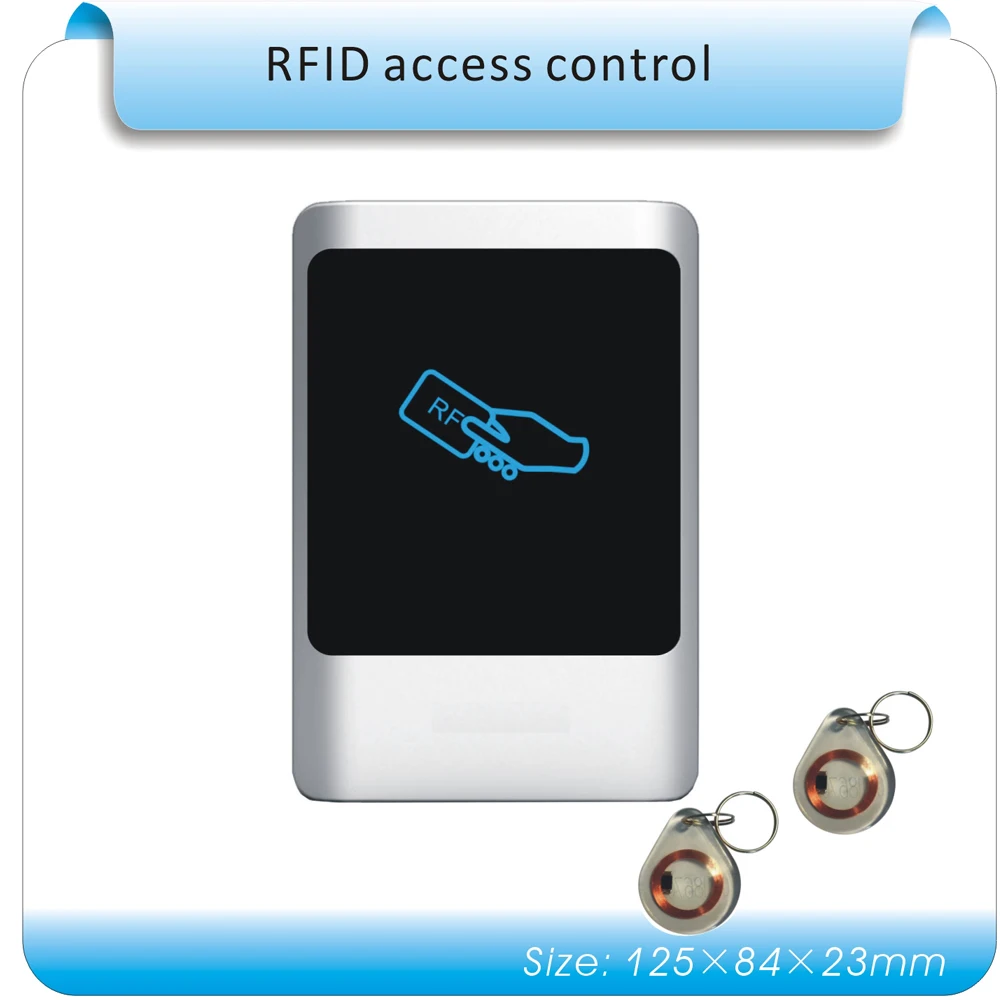 DIY easy 2 pcs admin card waterproof acrylic panel 125KHZ EM RFID access control system/ 10pcs keyfobs admin