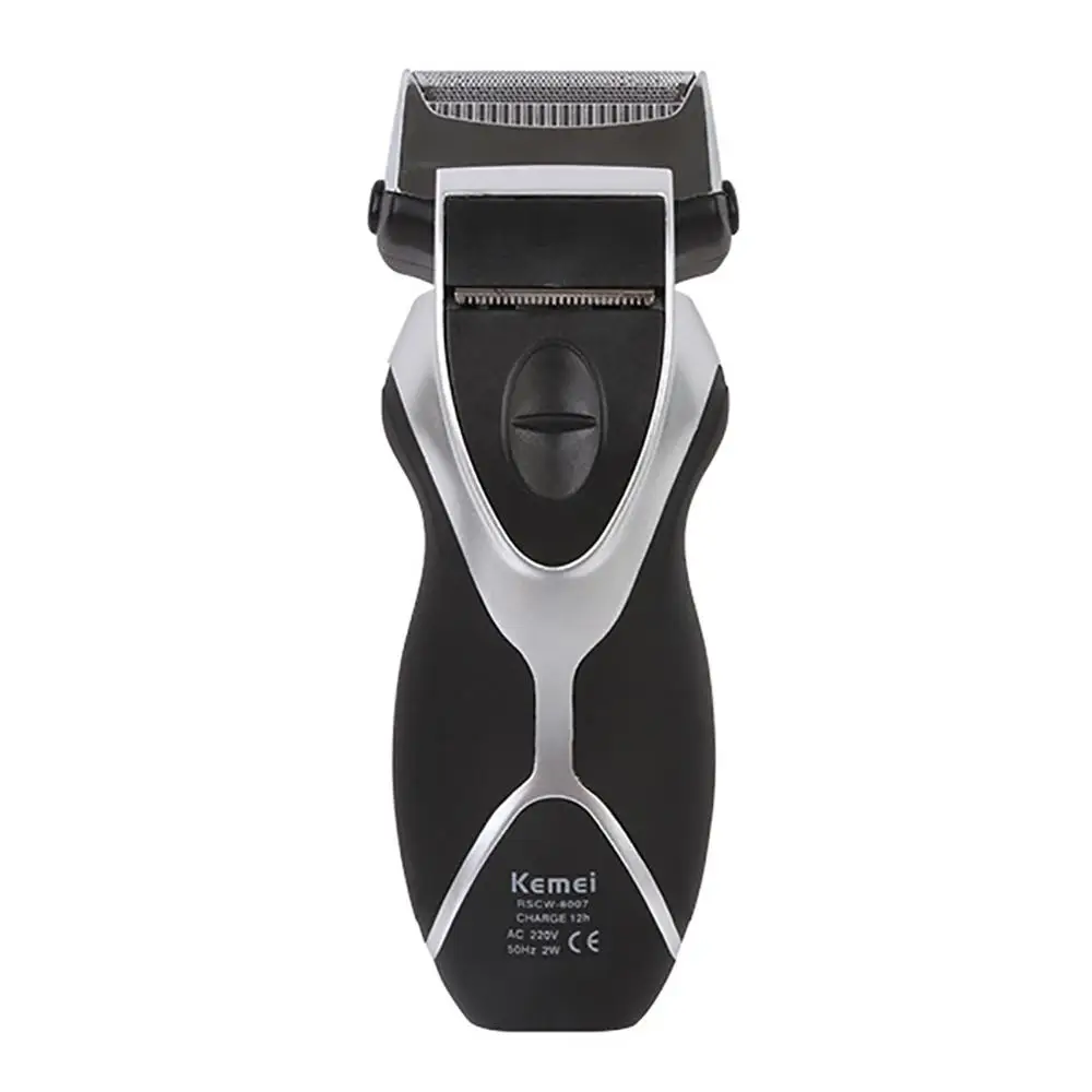 

Kemei KM-8007 Men Rechargeable Electric Dual Blade Reciprocating Shaver Trimmer face care groomer
