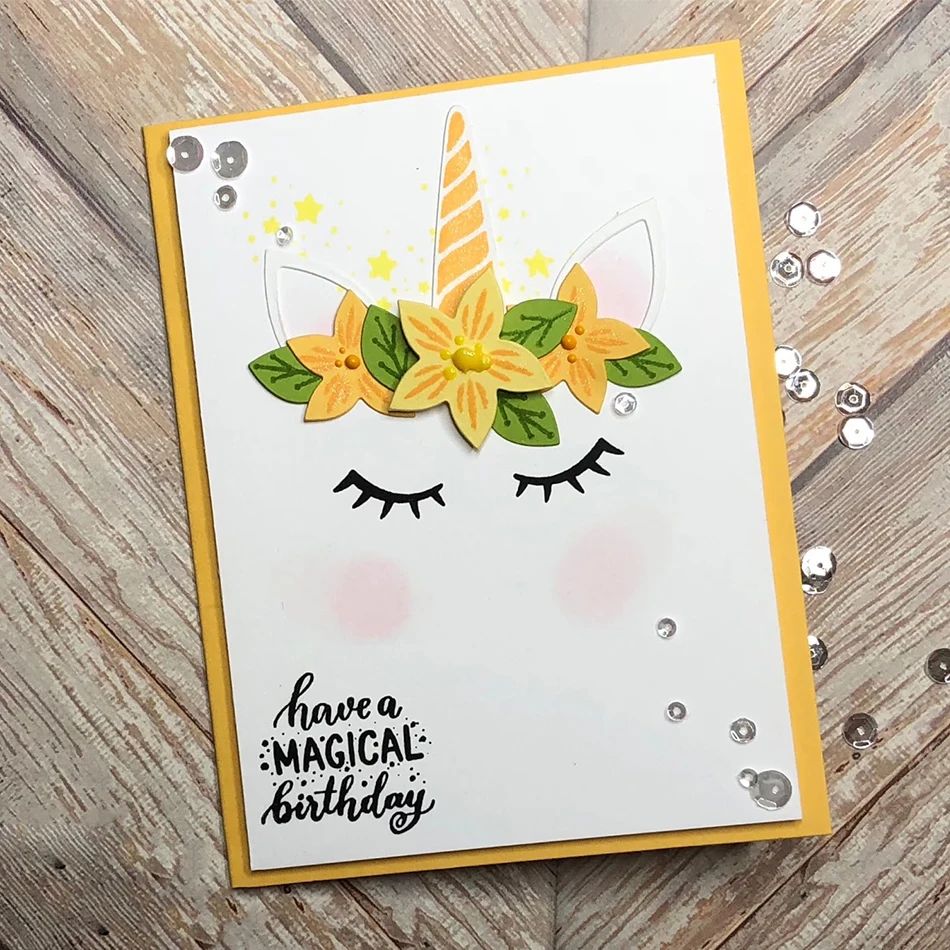 

Naifumodo Unicorn Accessory metal dies cutting for scrapbooking 2019 Abulm Photo Paper Card Craft Fun Metal Die Arts