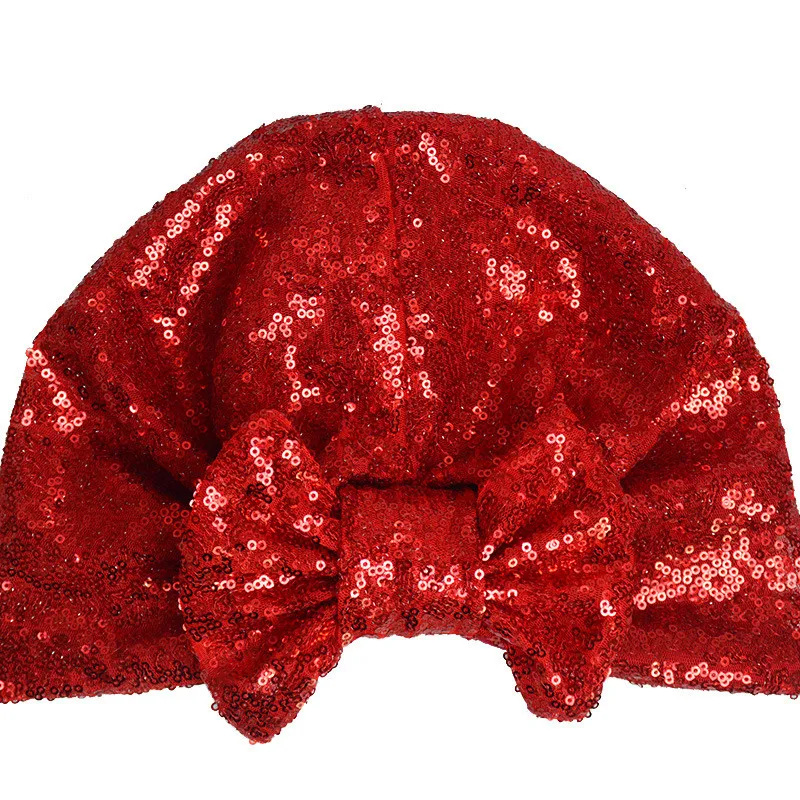 Мусульманские блестки капот женский бантик хиджаб тюрбан из хлопка шляпа Головной убор колпак для головы шапочка при химиотерапии банты шапочка для душа аксессуары