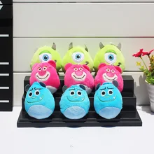 5pcs lot Toy Story Pink Bear Sullivan Mike Wazowski Mini Plush Keychain Soft Stuffed Animals Plush