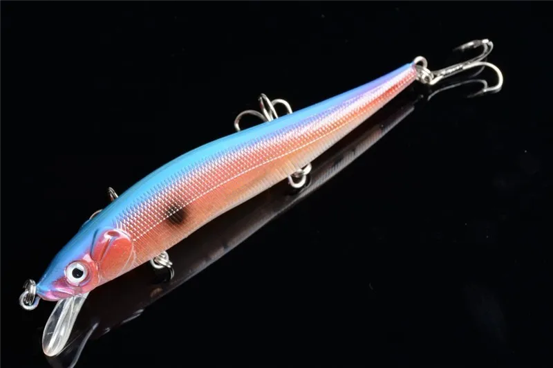 1x 11.5cm 13g Bent Minow Fishing Lure Hard Plastic Artificial Lures 3D Fish Eye Swim Bait Crankbait Fake Baits Low Factory Price (6)