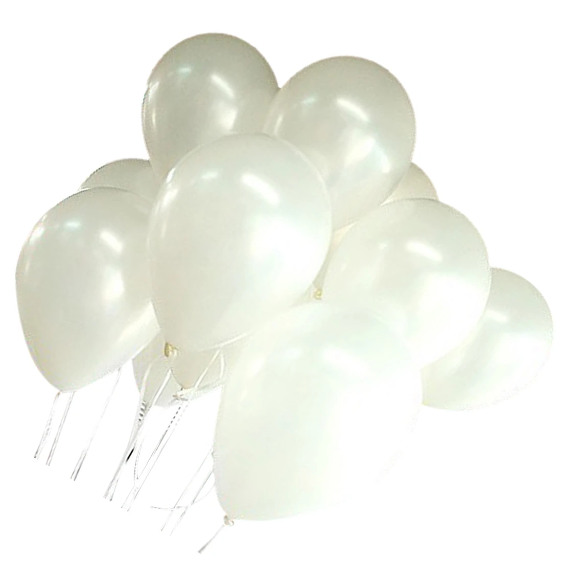 100 воздушные шары для дня рождения, свадьбы, вечеринки, декоративные Клубные шары 25 см Цвет: белый