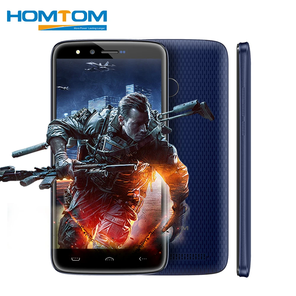 HOMTOM HT50 4G Android 7.0 MTK6737 Quad Core Smartphone 5.5 Inch 3GB RAM 32GB ROM 8.0MP Dual Cameras 5500mAh OTG OTA Cellphone