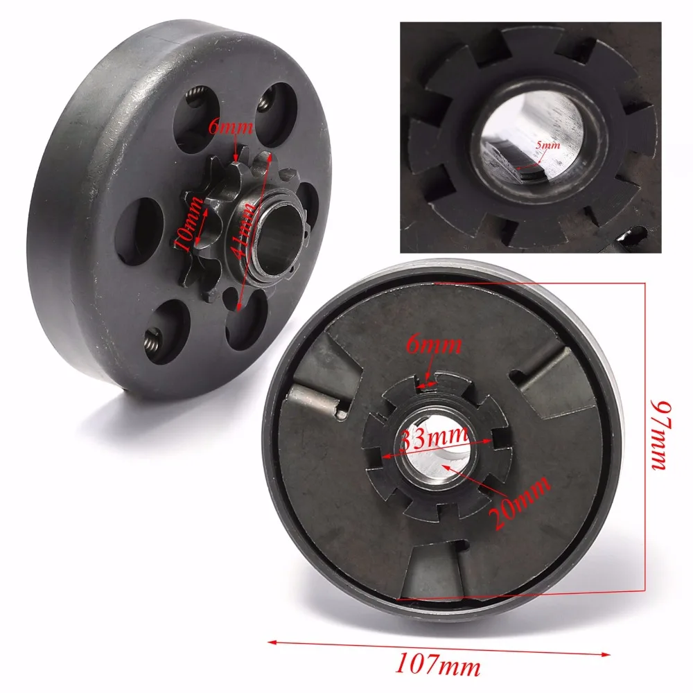 

Centrifugal Clutch 10T 420Chain for minibike Go-Kart Mower 210cc Engine 170F