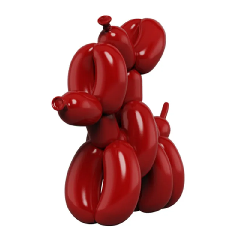 

Limit Jeff Koons Dirty Balloon Dog Abstraction Sculpture Resin Craftwork Creative Simulation Animal Bedroom Ornaments X1819