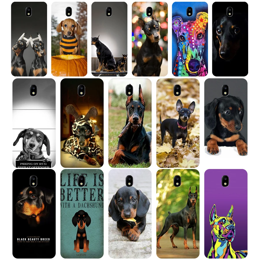 102WE Doberman Мягкий Силиконовый ТПУ чехол для телефона Samsung j3 j5 j7 2015 2016 2017 j330 j2 j4 prime j6 Plus