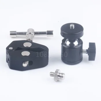 

3 in 1 DSLR Camera Articulating Magic Arm Super Clamp Q29 Mini Tripod Ball Head Ballhead 1/4-3/8 screw For Monitor LED Light