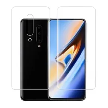 Clear Soft Hydrogel Film TPU Screen Protector +Back Cover For Oneplus 7 Pro