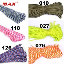 25/50/100/FT Паракорд 550 8/16/32/m парашютный шнур шнурок веревочка Mil Spec type III 7 Strand оборудование для скалолазания кемпинга выживания