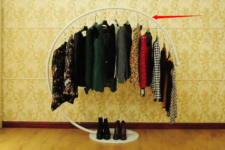 Вешалка для одежды вешалка из кованого железа мужчин полки женской одежды|clothes