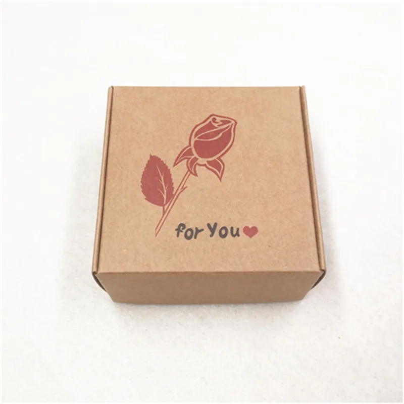 20 шт крафт-бумаги картонные коробки для хранения с окном подарки коробка для продуктов/сувениры подарки/коробка для упаковки ювелирных изделий Популярные коробки - Цвет: Brown