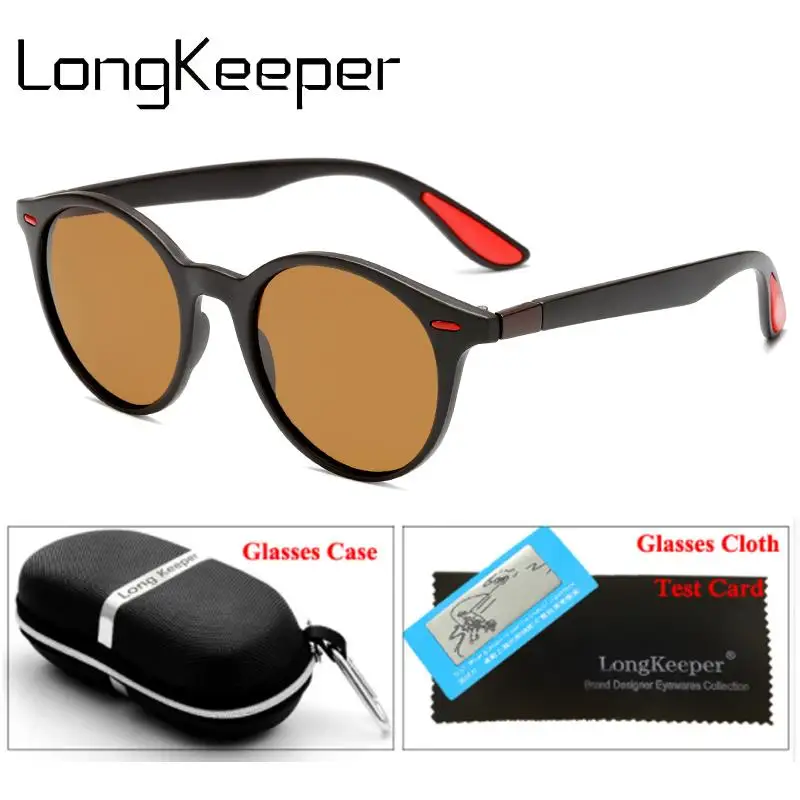Classic Men Polarized Sunglasses Brand Designer Unisex Round Sun Glasses Male Driver Shades Eyewear UV400 Oculos with gift case