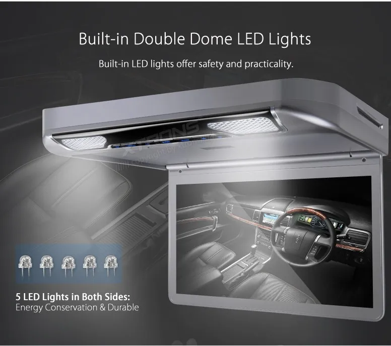 Best 13.3" Gray Color Flip Down Car DVD Car Roof DVD Roof Mount Car DVD with Built-in HDMI Input & 1920*1080 HD Resolution 16 Best 13.3" Gray Color Flip Down Car DVD Car Roof DVD Roof Mount Car DVD with Built-in HDMI Input & 1920*1080 HD Resolution 16