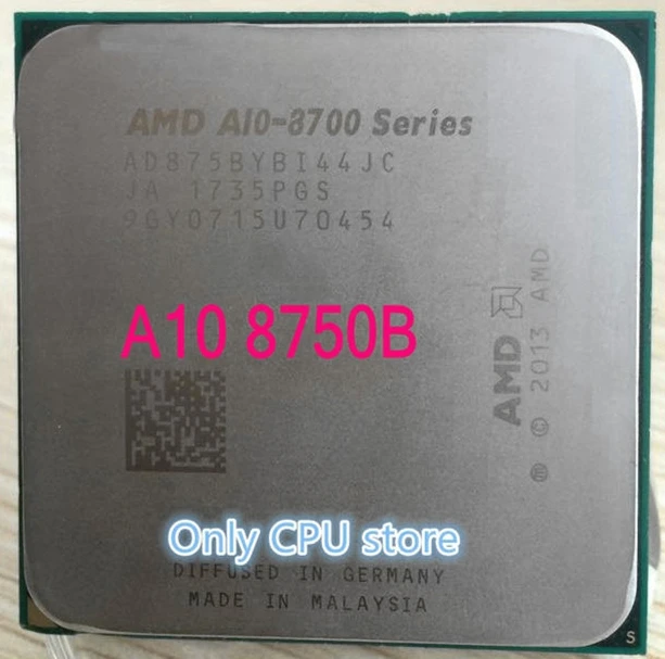 AMD A10 8700 A10-Series PRO A10-8750B A10 8750 3,6 г 65 Вт AD875BYBI44JC гнездо FM2