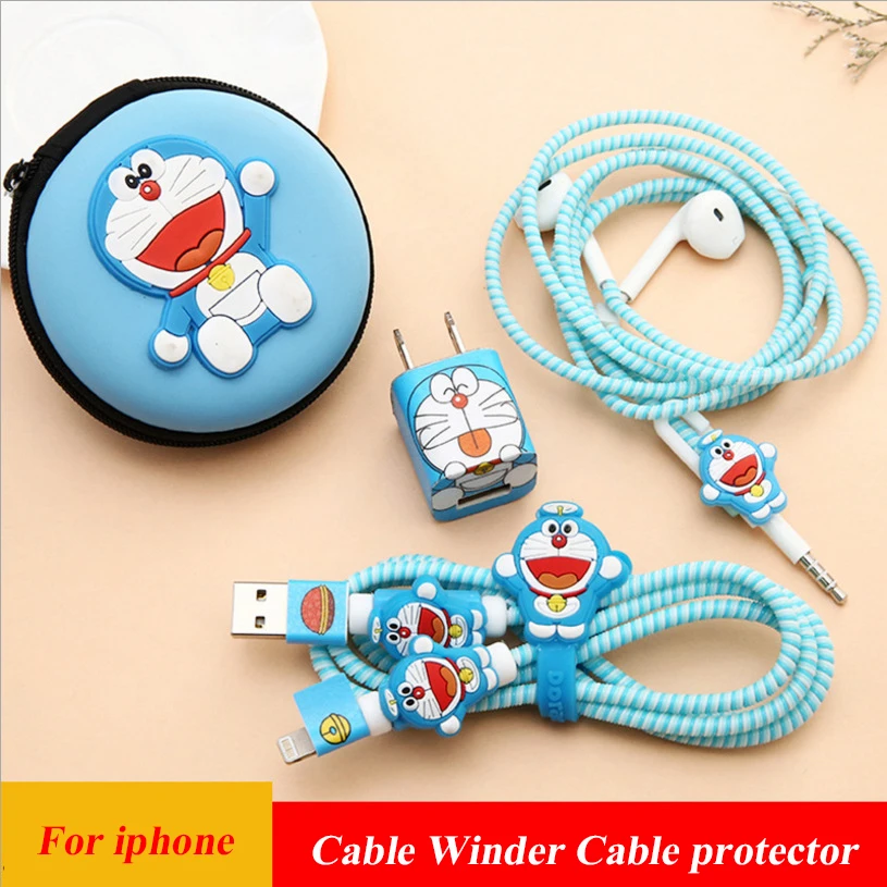 Protector de Cable para iphone 5, 6, 7, 8 x, Protector de auriculares, de cargador, pegatinas, Protector de Cable espiral de TPU y funda de auriculares|Enrollador de cable| - AliExpress