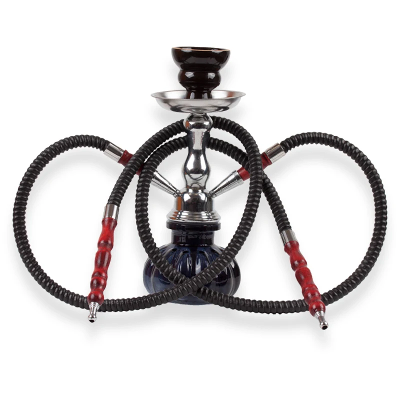 Mini Hookah Set With Two Hose Small Shisha Hookah Tube Bowl Charcoal