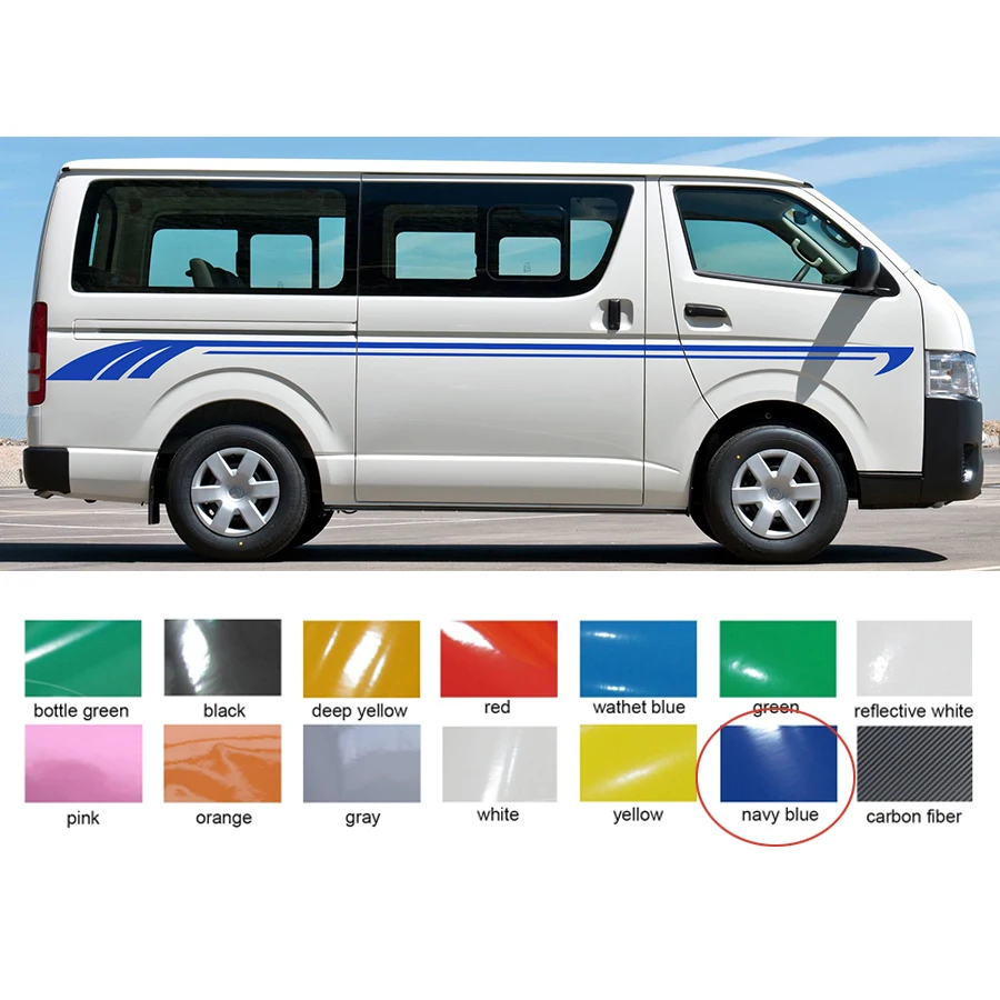 2 PC cool line side door stripe graphic Vinyl car sticker