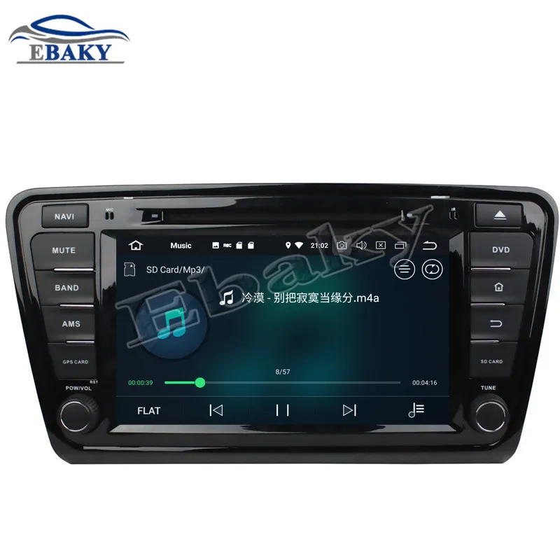 Discount NaviTopia 8inch 4GB RAM 64GB ROM Octa Core Android 9.0 Car DVD Radio for Skoda octavia 2014 with GPS/wifi/Bluetooth 5